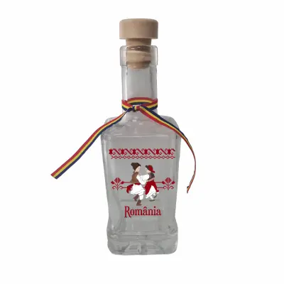 Tarani port popular romania, sticla cu mesaj patrata, 250 ml, model divgs318 18